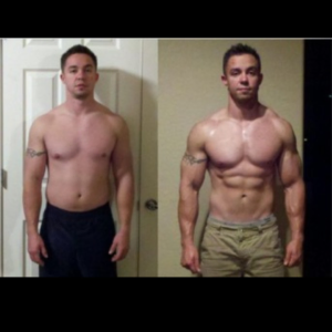 GHDROL antes e depois — definição corporal masculino