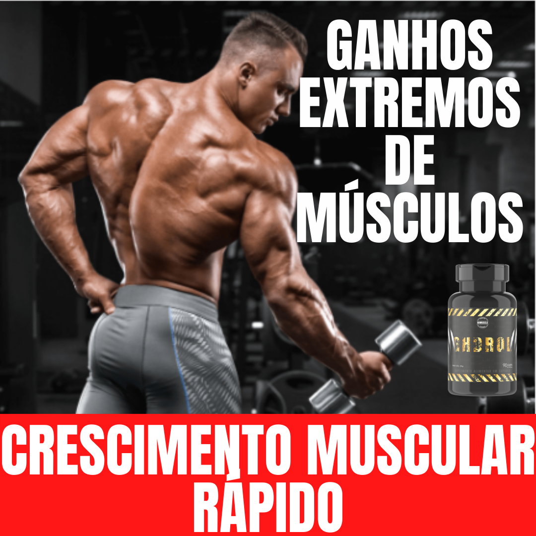 Frasco do GHDROL para crescimento muscular rápido e ganhos extremos
