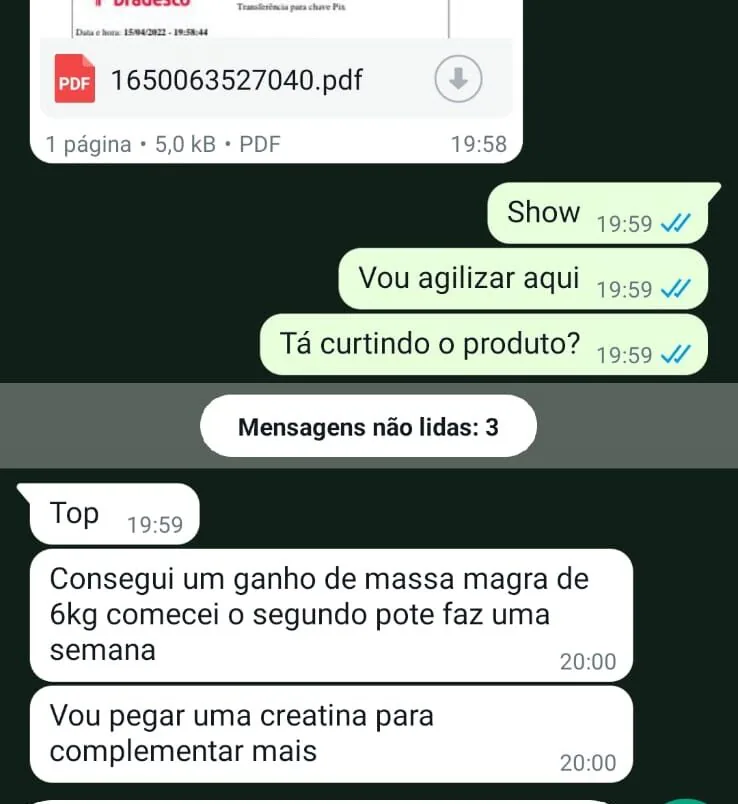 Depoimento GHDROL: ganho de massa magra de 6kg
