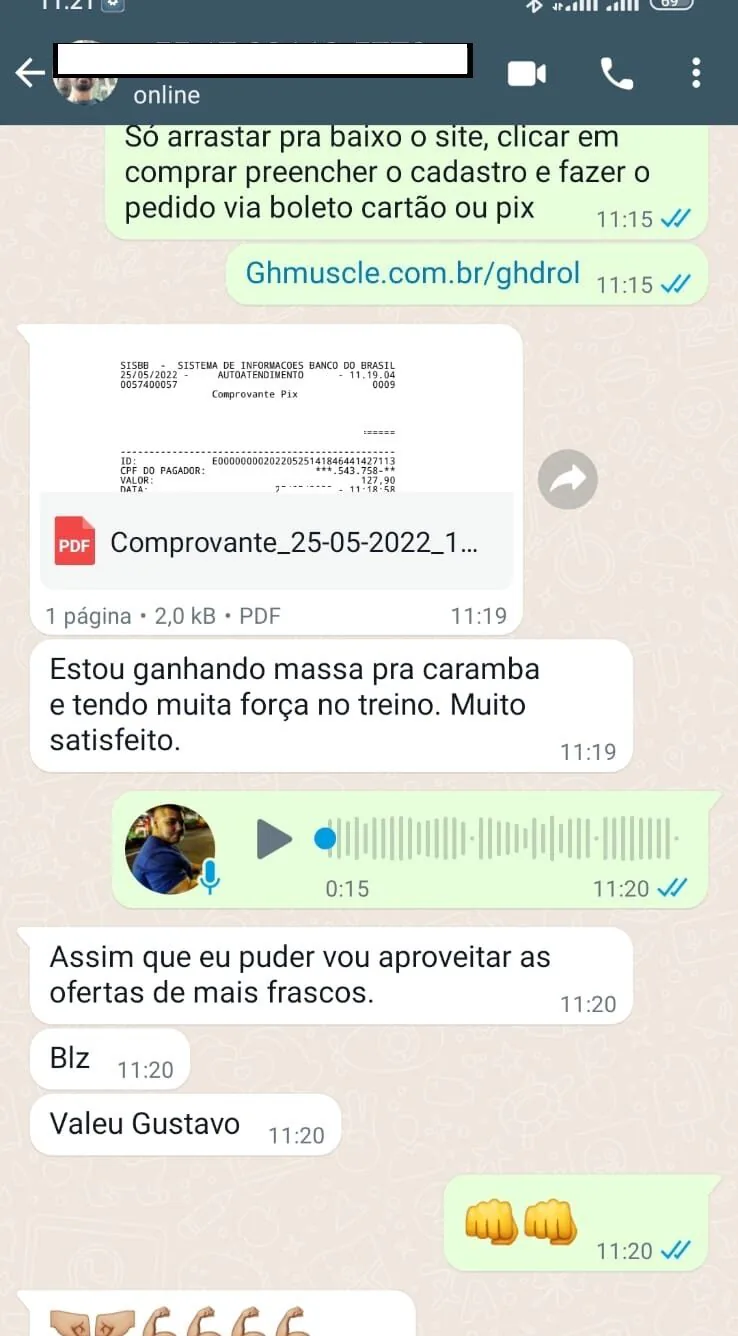 Depoimento Gustavo GHDROL: massa e força no treino